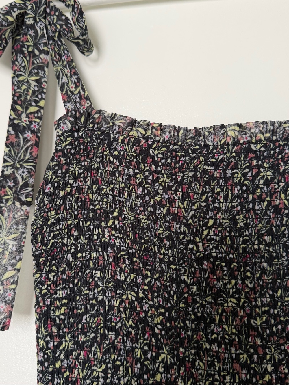 Wilfred Golden Hour Dress - Black Floral